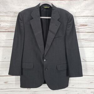 Tailors Row by Deansgate 100%Worsted Wool Men's Charcoal Sportscoat Blazer 42R